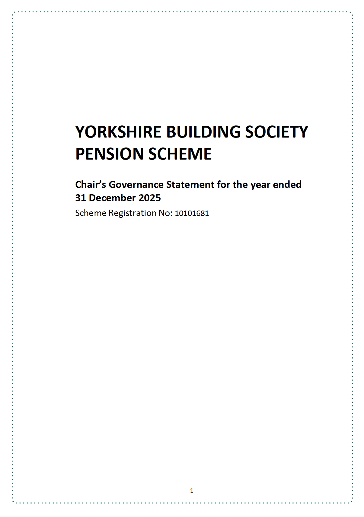Chair’s Governance Statement for the year ended 31 December 2025 document thumbnail