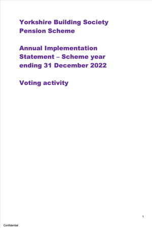 Annual Implementation Statement – Scheme year ending 31 December 2022 - Voting activity document thumbnail