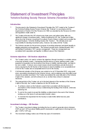 Statement of Investment Principles (latest version) document thumbnail